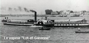 Le vapeur Lot-et-Garonne de la Cie Bordeaux-Oc&eacute;an